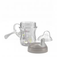 CHICCO Hrnček Training s držadlami grey, 6m+