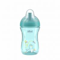 CHICCO Hrnček Advanced so slamkovým náustkom teal, 12m+