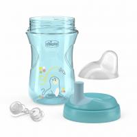 CHICCO Hrnček Advanced so slamkovým náustkom teal, 12m+