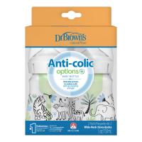 DR.BROWN'S Fľaša dojčenská Anti-colic Wide Neck Džungľa 150ml, 2ks