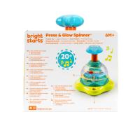 BRIGHT STARTS Hračka hudobná svietiaca Press&Glow Spinner 6m+