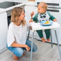 BABYONO Lyžičky 2 ks zeleno/fialové
