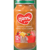 Hami príkrm Makaróny s duseným bravčovým,