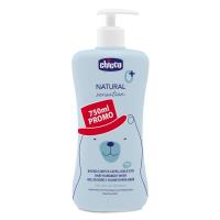 CHICCO Šampón jemný na vlasy a telo s dávkovačom Baby Moments 92 % prírodných zložiek 500 ml