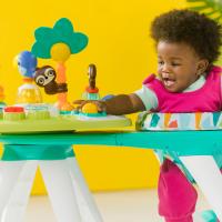 BRIGHT STARTS Autíčko vkladacie s loptičkami Pop & Roll Safari Bus™ 6m+