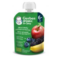 Gerber Organic Kapsička Jablko, banán, čučoriedka