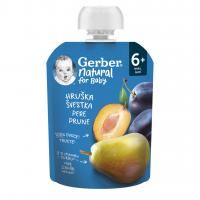 Gerber Natural Kapsička Hruška a slivka
