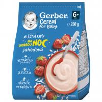 Gerber Cereal Mliečna KAŠA Dobrú noc Jahodová