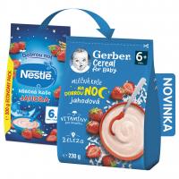 Gerber Cereal Mliečna KAŠA Dobrú noc Jahodová
