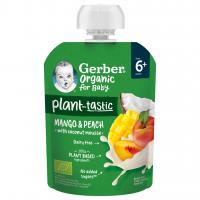 Gerber Organic Kapsička Mango, broskyňa, kokos