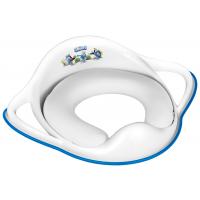 MALTEX Redukcia na WC s úchytmi mäkká Šmolkovia - white