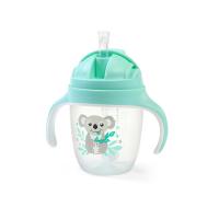 BABYONO Hrnček ergonomický s uškami 120 ml ružový 6m+