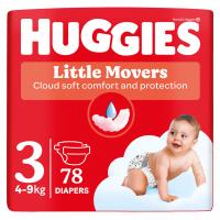 HUGGIES® Plienky jednorázové Little Movers 3 (4-9 kg) 78 ks