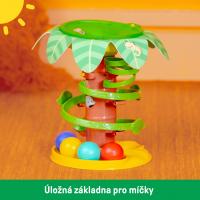 BRIGHT STARTS Dráha guľôčková hudobná Tropical Twirl 6m+