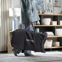 INGENUITY Lehátko masážne vibrujúce s melódiou Happy Belly™ Rock-to-Bounce – Chambray 0m+ do 9kg