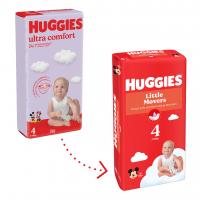 HUGGIES® Plienky jednorazové Little Movers 4 (7-18 kg) 50 ks