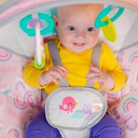 BRIGHT STARTS Dráha guľôčková hudobná Tropical Twirl 6m+