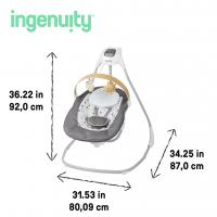 INGENUITY Hojdačka pohupujúca hudobná Parker™ 0m+, do 9kg