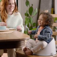 INGENUITY Jedálenská stolička na stoličku Simplicity Seat™ Grey 6m+, do 15kg