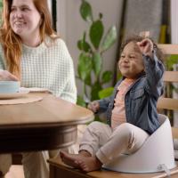 INGENUITY Jedálenská stolička na stoličku Simplicity Seat™ Grey 6m+, do 15kg