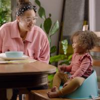 INGENUITY Jedálenská stolička na stoličku My Spot™ Teal 6m+, do 15kg