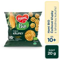 HAMI BIO Chrumky šošovicové s lahodnou kukuricou 20 g, 10+