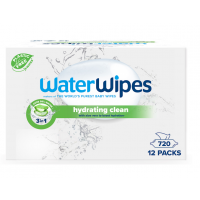 12x WATERWIPES Obrúsky vlhčené Hydrating clean with aloe vera 3in1 60 ks (720 ks) 
