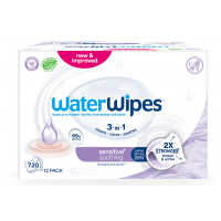 12X WATERWIPES Obrúsky vlhčené Soothing clean 3in1 60 ks (720 ks) 