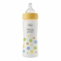 CHICCO Fľaša dojčenská antikolik sklo Natural Feeling 250 ml neutral 0m+
