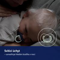LOVI Cumlík silikónový dynamický Harmony 6-18m chlapec 2 ks