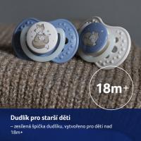 LOVI Cumlík silikónový dynamický Harmony 6-18m chlapec 2 ks