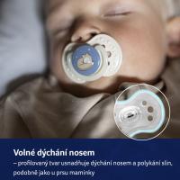 LOVI Cumlík silikónový dynamický Harmony 6-18m chlapec 2 ks
