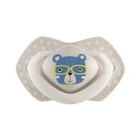 CANPOL BABIES Set symetrických silikónových cumlíkov 18m+ Bonjour Paris modrý