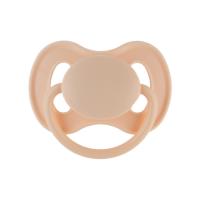 CANPOL BABIES Cumlík kaučukový s okrúhlou špičkou Nude 6-18m krémový