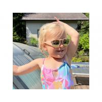 LITTLE KYDOO Okuliare slnečné Candy Pink UV 400, polarizačné 2-4 roky