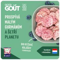Good Gout BIO Mini ryžové koláčiky s čučoriedkami