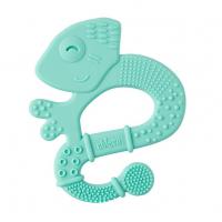 CHICCO Hryzačka silikónová Super Soft Chameleón modrý 2m+