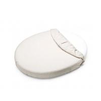 PETITE&MARS Napínacia plachta nepremokavá do oválnej postieľky Soft Dream Oval 84 x 50 White