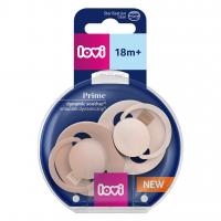 LOVI Cumlík silikónový dynamický Prime 18m+ 2ks Nude/Blush