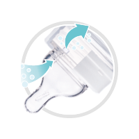 CANPOL BABIES Fľaša so širokým hrdlom Royal Baby 120 ml ružová