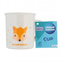CANPOL BABIES Hrnček plastový CUTE ANIMALS - líška 170 ml
