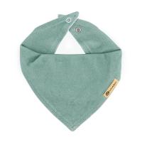 PETITE&amp;MARS Podbradník bandana Luke 2 ks  Beige Kiwis&amp;Misty Green 3m+