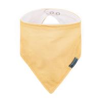 PETITE&MARS Podbradník bandana Luke 2 ks Beige Pears&Intense Ochre 3m+