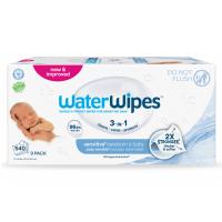 9X WATERWIPES Obrúsky vlhčené Newborn&Baby 3in1 60 ks (540 ks) 