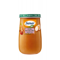 Sunar BIO príkrm ZELENINA, MORČACIE MÄSO, ŠOŠOVICA