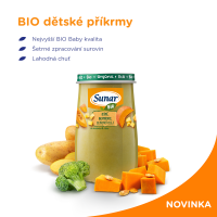 Sunar BIO príkrm Tekvica, brokolica, zemiaky, olivový olej