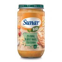 Sunar BIO príkrm ZELENINA, Kuracie MÄSO, CESTOVINY