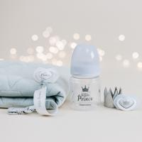 CANPOL BABIES Klip na cumlík Royal baby sivá