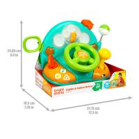 BRIGHT STARTS Hračka hudobná svetelná volant Lights&Colors Driver™ 6m+