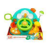 BRIGHT STARTS Hračka hudobná svetelná volant Lights&Colors Driver™ 6m+